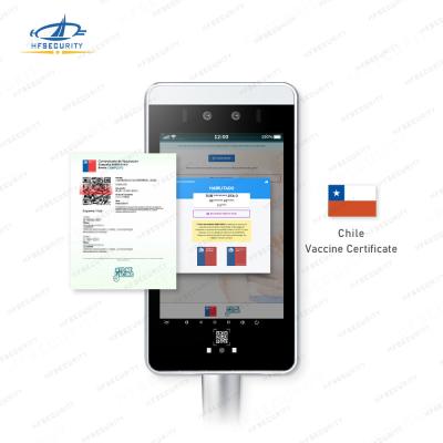 Chine HFsecurity Chile  RA08 8 INCH Android IP64 Dual Camera Facial Recognition Access Control For Turnstile System à vendre