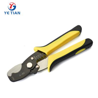 China K Master CRV 8 Muti Function Cable Cutter MULTI FUNCTIONAL Wire Cutting Pliers For 0 75 4mm Wire Stripping Cuts Crimping Soft Black 10 20AWG for sale