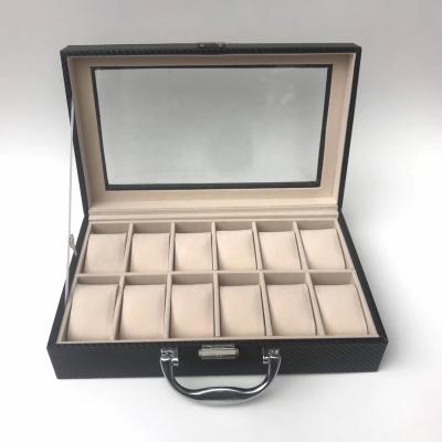 China Fanshion Custom Color OEM Watch Box Logo Watch Box Set Unique Watch Box 6 Slots for sale