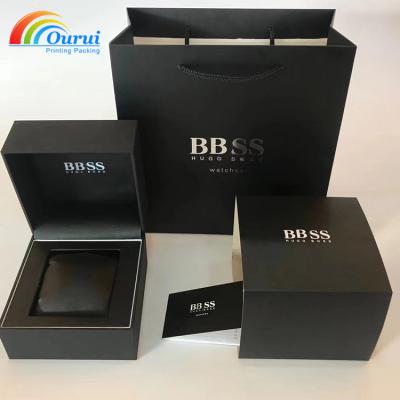 China Luxury Custom Watch Box Logo Mens Packing Watch Box zu verkaufen