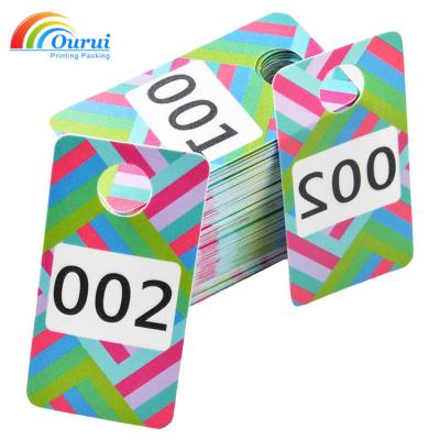 China Viable Live Sale Clothes Hanr Hot Sale GeTags Mirror Number Hanger Plastic Cards for sale