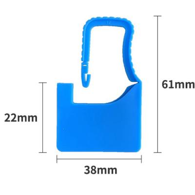 China Key Cylinder 100 Pcs Padlock Disposable Plastic Serial Free Padlock Numbered, Security Check Self-Locking Type 5 Colors Seals for sale