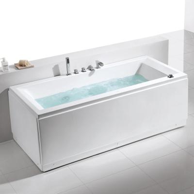 China Three Side Spa Hot And Cold Jetted Skirt Factory Outlet Hydromassage Bathtub Whirlpool Bathtub Tubs Free Standing Bathtubs for sale