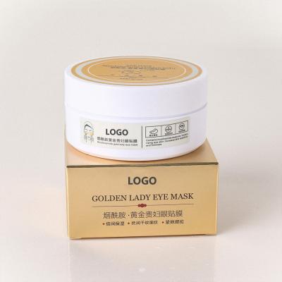 China Anti-wrinkle Wholesale Private Label Hydrogel Natural Eye Patches Anti Circle Crystal Collagen Gel 24k Gold Dark Eye Mask for sale