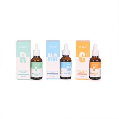 China Moisturizer OEM ODM Private Label Hyaluronic Acid Vitamin C Retinol Vitamin C Face Body Skin Care Natural Organic Anti Aging Whitening Serum for sale