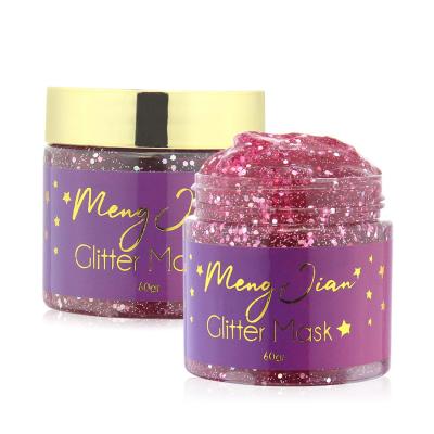 China New Brand Moisturizer Formula Private Label Moisturizer Natural Lift Whitening Lightening Peel Off Star Glitter Facial Mask for sale