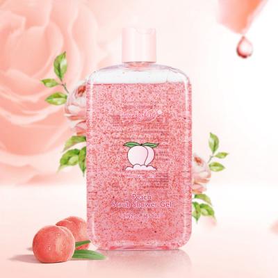 China New Arrival Whitening Exfoliating Body Cleansing Wash Containing Nicotinamide, Moisturizipeach Whitening Scrub Shower Gel, 23.32 oz for sale