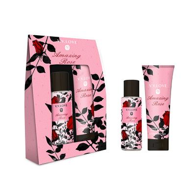 China Natural Long Lasting Moisturizer Gift Bag Package Private Label Factory Price Perfume Body Cream Perfume Body Lotion and Mist Set for sale