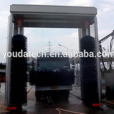 China Stainless Automatic Tunnel Bus And Truck Wash Machine For Sale for sale