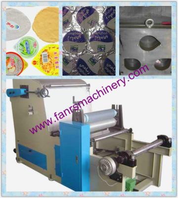 China Auto counting / alarm Aluminum foil Automatic Die Cutting Machine for container lids for sale