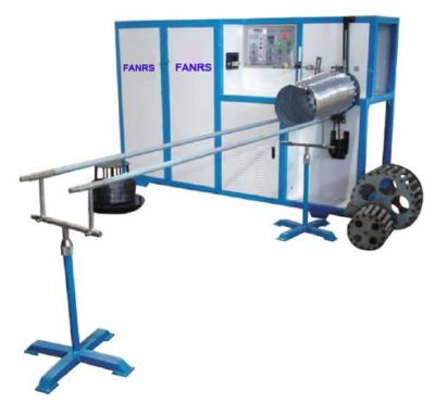 China Flexible Aluminum Flexible Duct Forming Machine 0 - 25 m / min Speed for sale