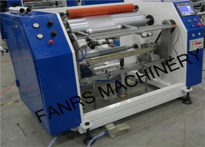 China Halbautomatische Aluminiumfolie-Rollenrückspulenmaschine für das kleine Folien-Rollenküchen-Gebrauchs-Verpacken der Lebensmittel zu verkaufen