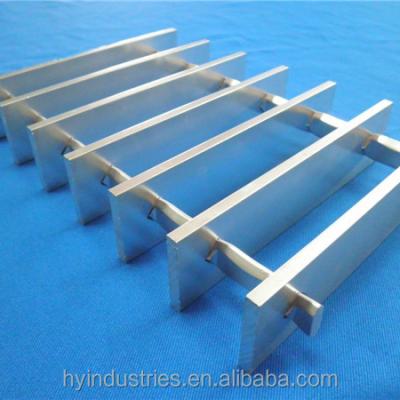 China Hospital flat bar aluminum grating platform with aluminum rack /handrail/ladders for sale