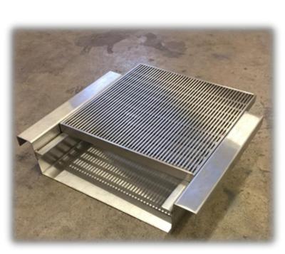 China HY Modern V Shape Slim Stainless Drainage Grate for sale