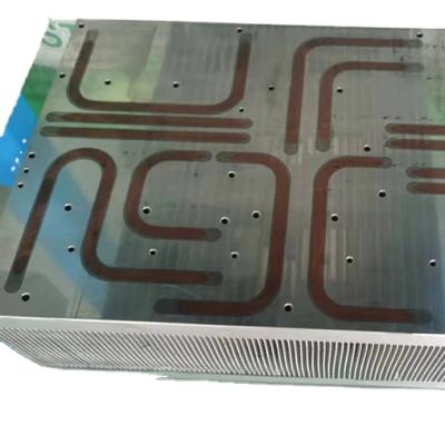 China Processor High Power 6 Pass Fin Skiving Process Anodized Heatsink For LED Heatsink for sale