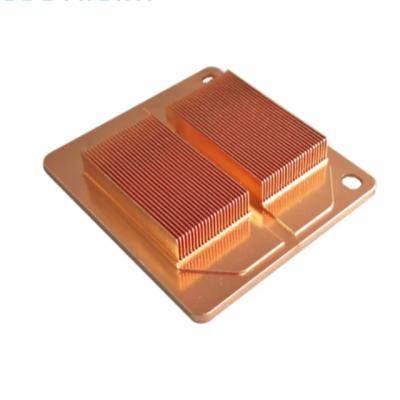 China LED Lighting Professional Manufacturer Customized Copper Liquid Fin Radiator Water Cooler Skiving Aluminum Heatsink For Computer for sale