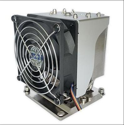 China 3U server and 3U manufactur server tower 5 high pipe extruded heatsink aluminum cpu cooler for FCLGA 3647 106*92*120 mm for sale