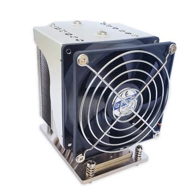 China 1U Server & Up FM Square Wholesale Aluminum Heatsink CPU Cooler With Fan For High Power CPU And Pro Light for sale