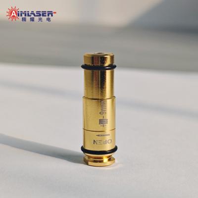 China 9mm Laser Bore Sighter Gold Plated Pistol Chamber In Alignment Tool Calibrator for sale