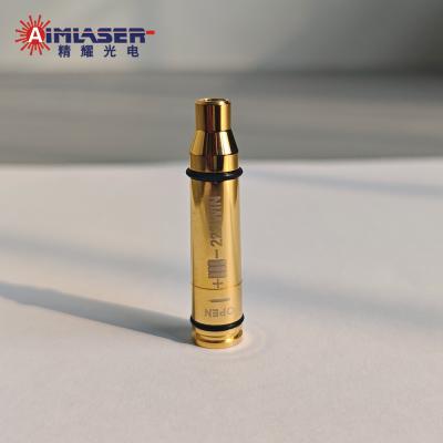 China 5.56mm 223 Laser Bore Sight Gold Plated Chamber In Gun Alignment Tool Calibrator for sale