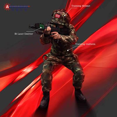 China Laser Shooting Confrontation Training System With IR Laser Emitter Training Uniform Helmet for sale