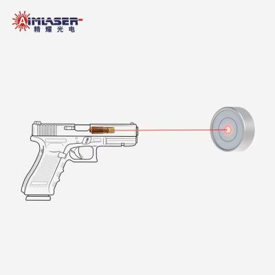 China Gold Plated 9mm Laser Training Cartridge 650nm Red Laser Bullet For Dry Fire Practice for sale