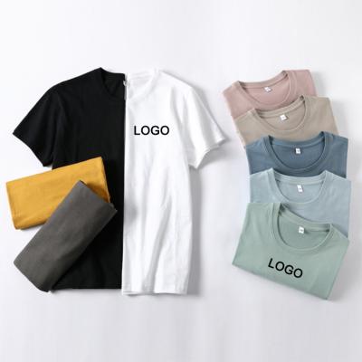 China Wholesale Custom Logo Printing Cotton Short Sleeve Mens Breathable T Shirts Casual Oversized T-shirt White for sale