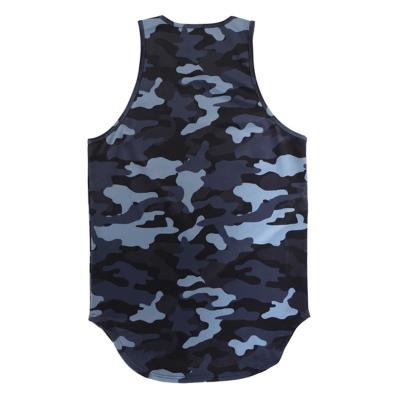 China 2022 QUICK DRY New Sweat Absorbent Sports Camouflage Quick Dry Fitness Vest Running Training Clothing for sale