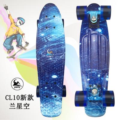 China Child 22 Inch Kids Skateboard Custom Plastic Board Printed Style Skate Board Decks for sale