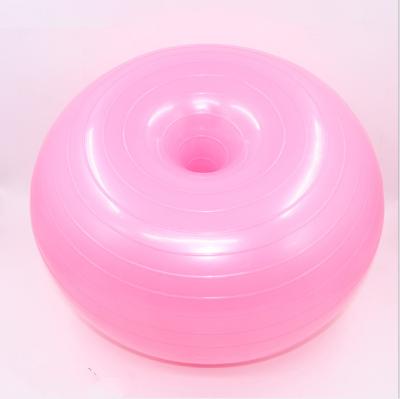 China Round donut yoga ball thickened children and women with postpartum recovery fitness yoga balance yoga balls for sale