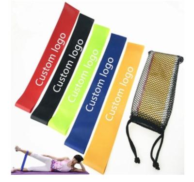 China Natural High Quality Custom Logo Custom High Quality Latex Yoga Fitness Band Indoor Sports Wrapping Elastic Band for sale