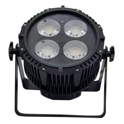 China Hotel Wholesale Price 4pcs*50W Warm And Cool White LED Stage DJ Par Can Lights for sale