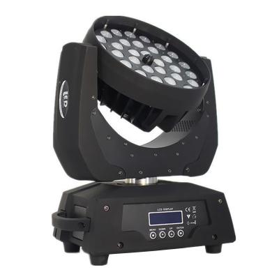 China Theme Park Ava Wholesale Professional DMX 36pcs 10W RGBW 4 in1 Zoom LED Wash Moving Head for sale