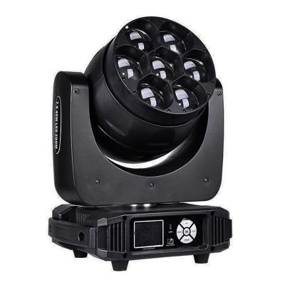 China Theme Park Ava DMX Control Party RGBW 4in1 7pcs*40w Full Color Zoom Wash Stage Lighting LED Moving Head Stage Light for sale