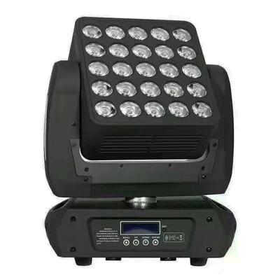 China Theme Park Ava 25pcs 12W 4 in 1 RGBW Led Matrix Wash Moving Head Light for sale