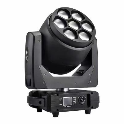 China Ava 7pcs RGBW 4in1 40W LED Theme Park Zoom DMX Stage Light Beam Wash Moving Head for sale