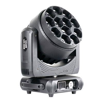 China Ava 12pcs 40W RGBW 4in1 LED Theme Park Zoom DMX Stage Light Beam Wash Moving Head for sale