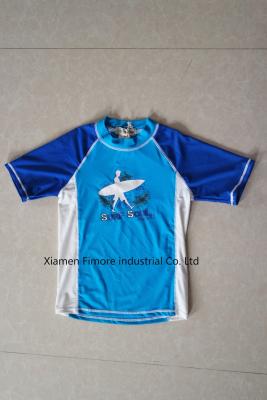 China 80%polyamide;20%elasthane boy's rubber printed rash guard Swimwear one piece for sale