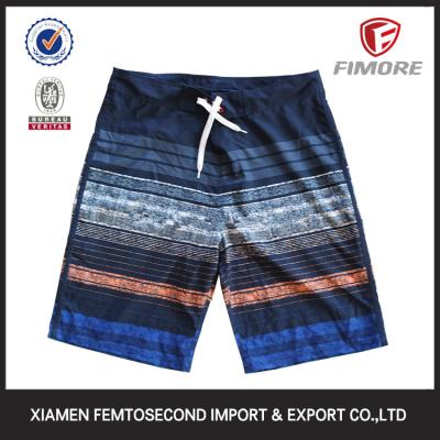 China Men's 100% Polyester Short colour strip printed Beach shorts board Shorts for sale