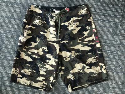 China Hot Sale Beach Wear 100% Polyester camo printed Board Shorts, High Quality Beach Shorts for sale