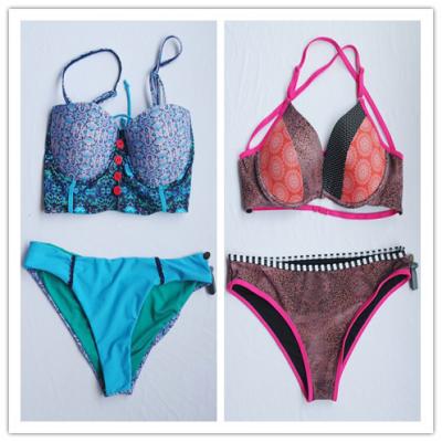 China New arrivals 80%NYLON 20%SPANDEX fabric assorted colors fashion sexy printed swimsuit lady bikini for sale