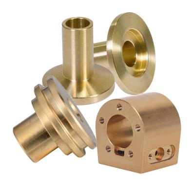 China Industrial Equipment Custom Metal CNC Machined Service Brass CNC Milling Turning Lathe Turned Brass Copper CNC Machining Turning Part precision of parts for sale