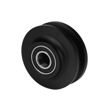 China Hotels Plastic Transportation Wheel PP Pe H Groove Plastic Pulley Pa6 for sale