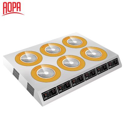 China Restaurnts AOPA Main Table 2/4/6 Burner Electric Stove For Restaurant for sale