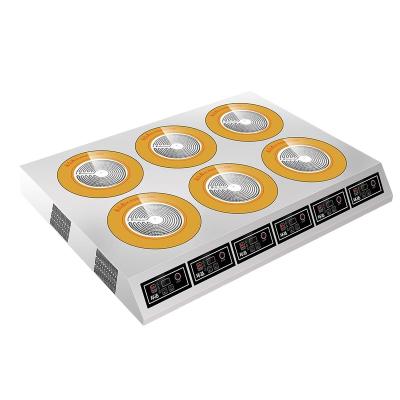 China High Efficiency Energy Saving Wholesale 6 Burner Kitchen/Cooking Equipment Electric Induction Hob Infrared Cooker Oven for sale