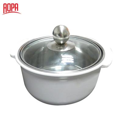 China AOPA Sustainable One Man Use Small Stainless Steel Hot Pot Set for sale