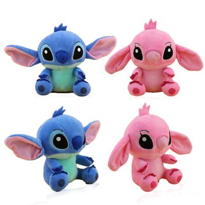 China Plush Amazon Hot Sale 20cm PP Cotton Short Plush Stitch Plush Toy Grab Doll Kids Gift for sale