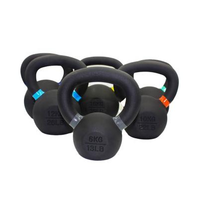 China Universal Sports Logo Custom Cast Iron Kettlebell With Powder Coated Paint for sale