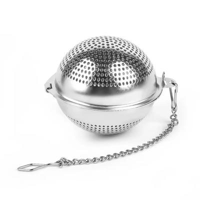 China Durable Spice Ball Extra Large For Cooking Spice Ball Spice Infuser Tea Ball Seasoning Filter With Extended Chain Hook For Improving Soups for sale