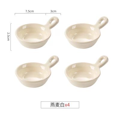 China Stored Nordic Ceramic Saucer Household Seasoning Dish for sale